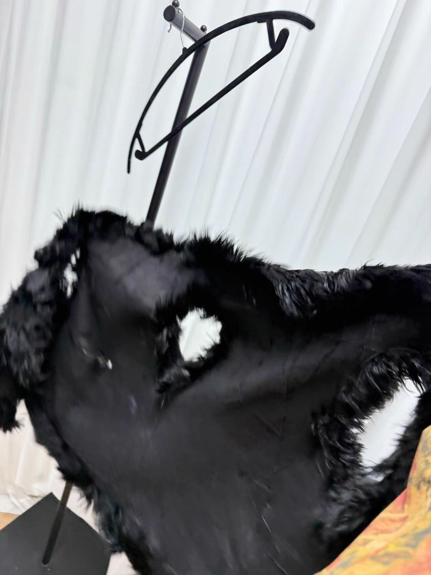 Ann Demeulemeester Ann Demeulemeester Fur Panel Three-Hole Vest Cape K20 Size US S / EU 44-46 / 1 - 5 Thumbnail