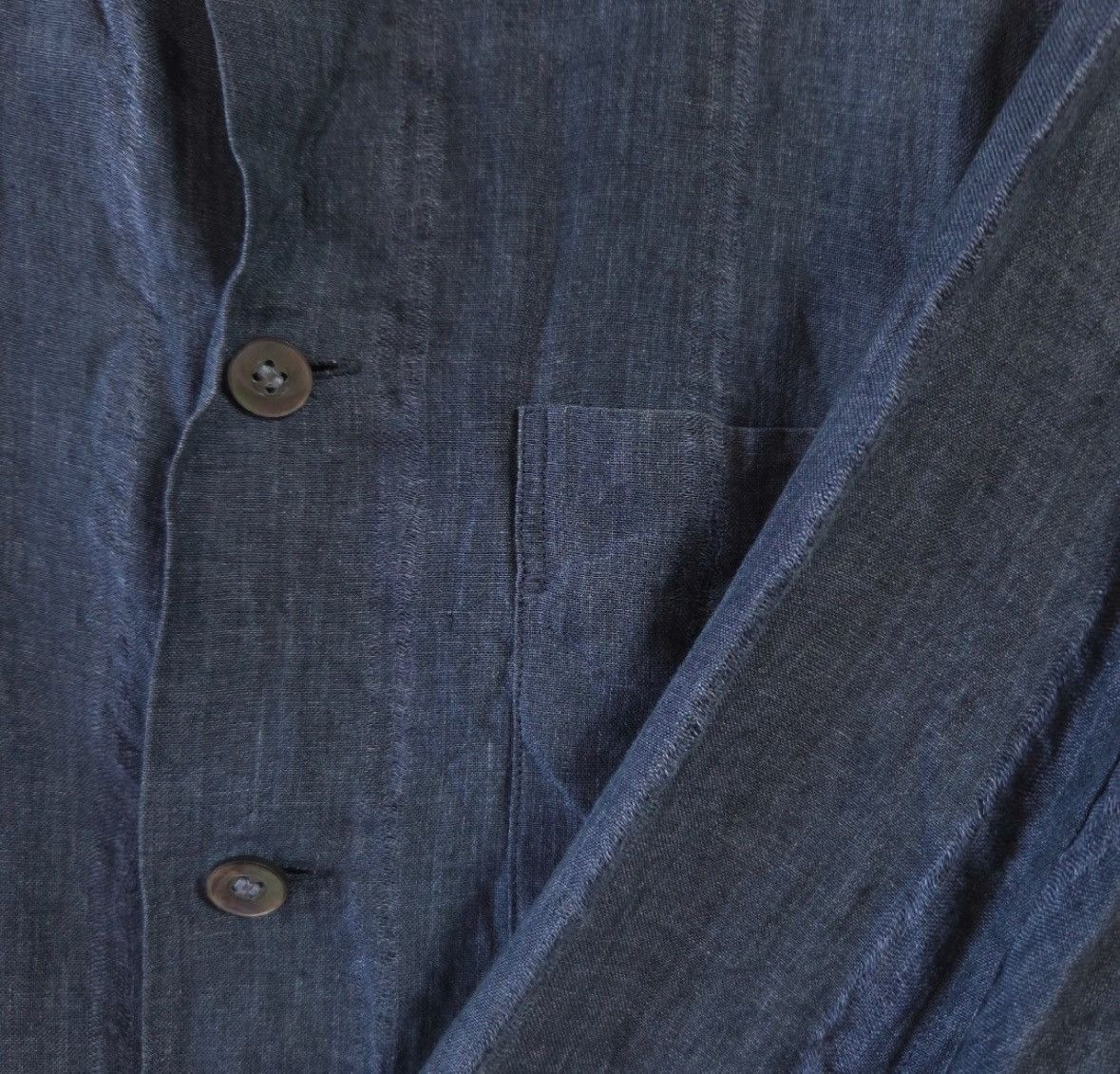 Issey Miyake ISSEY MIYAKE MEN 2001SS Linen Long Sleeve Shirt Size US L / EU 52-54 / 3 - 3 Thumbnail