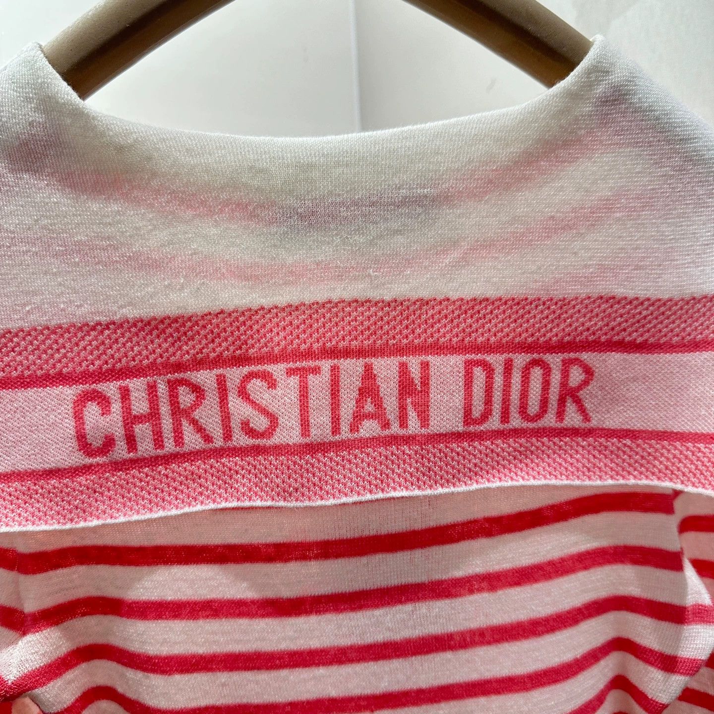 Christian Dior Monsieur Dior apr777 striped navy collar logo knit linen 40 Size M / US 6-8 / IT 42-44 - 6 Thumbnail