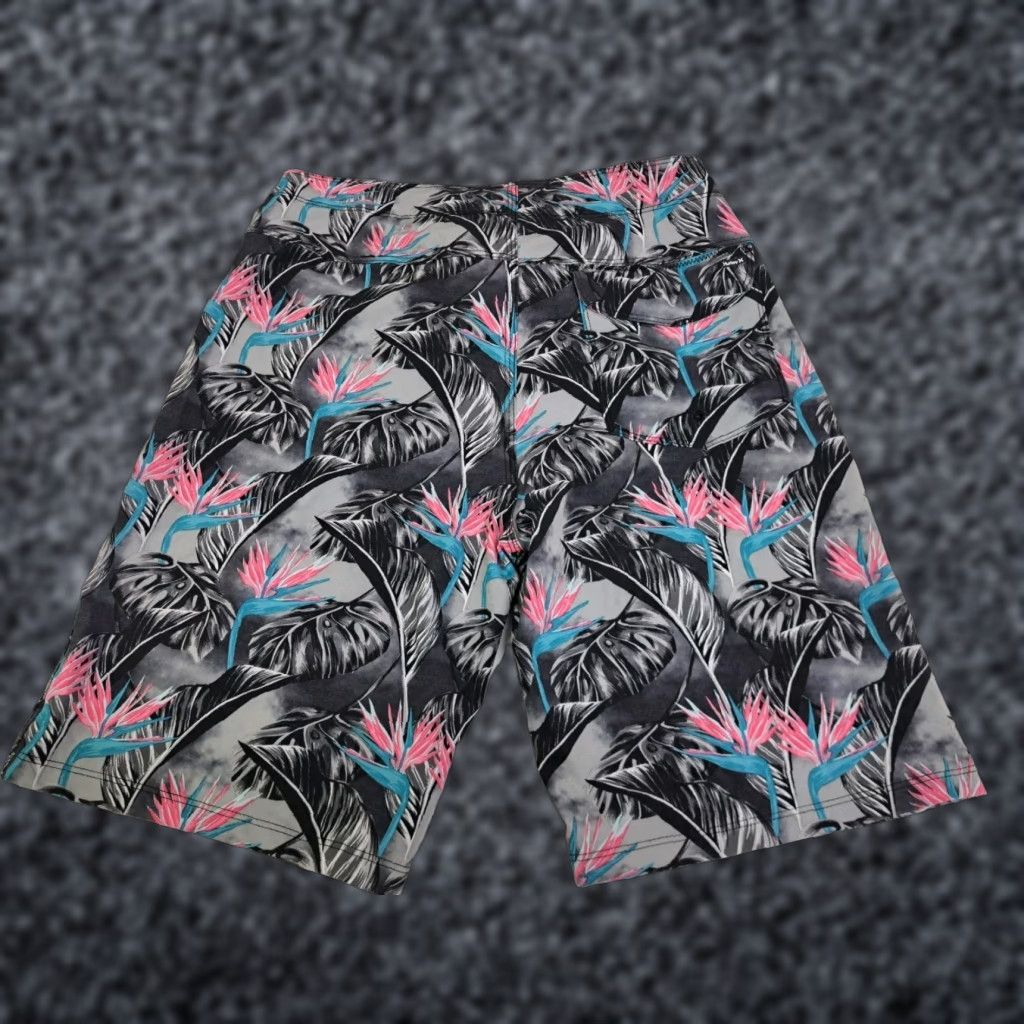 Hurley Hurley Mens Board Shorts Multicolored Floral Hawaiian Print 30/9" Beach Surfing Quick Dry Drawstring Back Pocket Womens? Mens Size US 30 / EU 46 - 1 Thumbnail