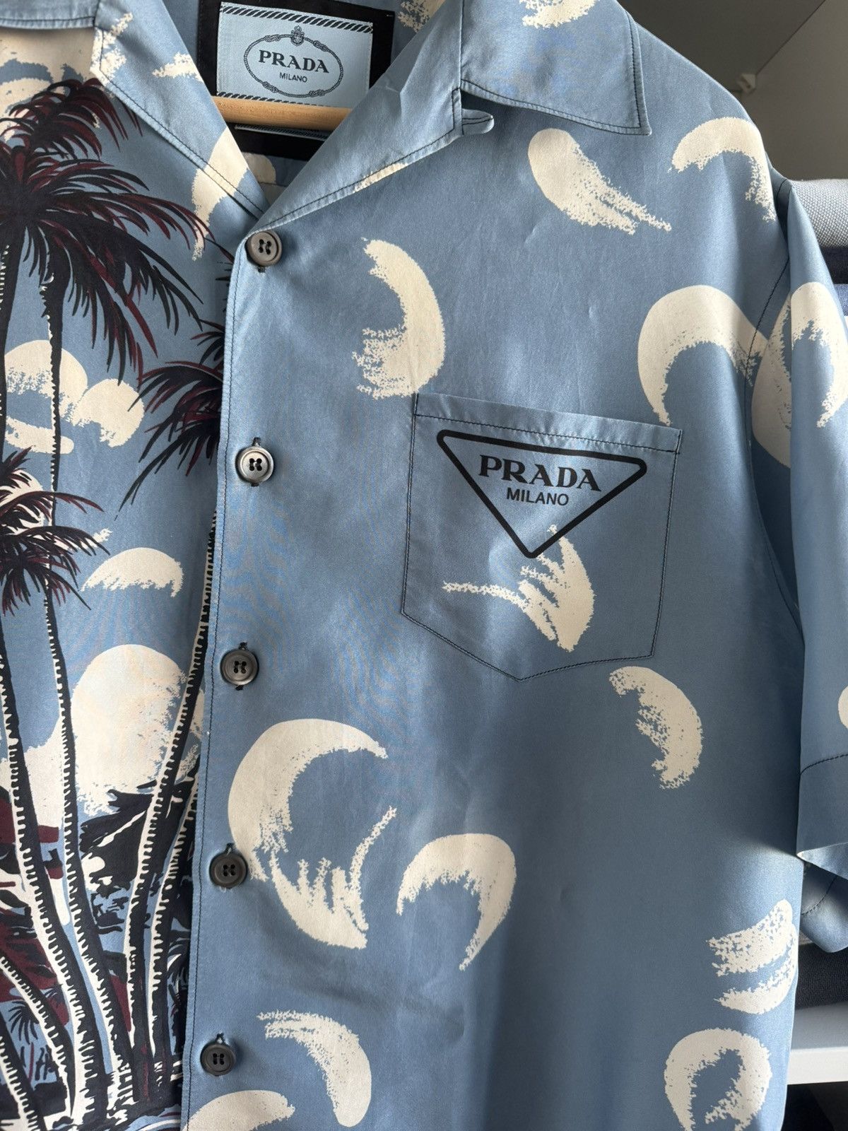 Prada Prada double match silk shirt Size US L / EU 52-54 / 3 - 2 Thumbnail