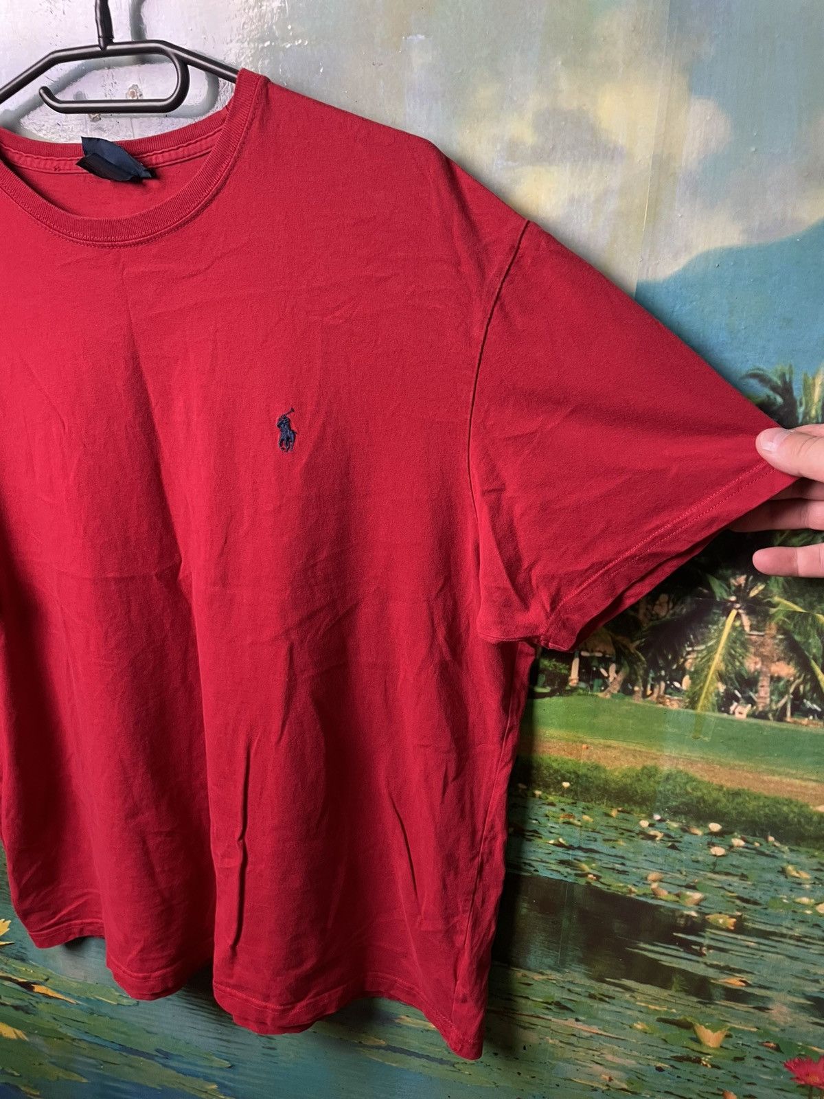 Polo Ralph Lauren Vintage Polo Ralph Lauren Red T-shirt Size US L / EU 52-54 / 3 - 2 Thumbnail