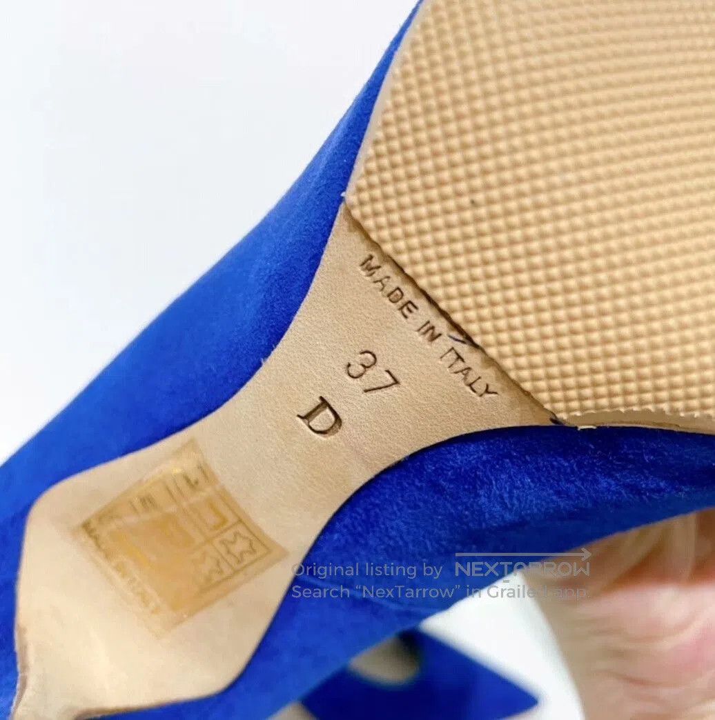 Dior Dior Royal Blue Suede High Heels Size 37. Size US 6 / IT 36 - 9 Thumbnail