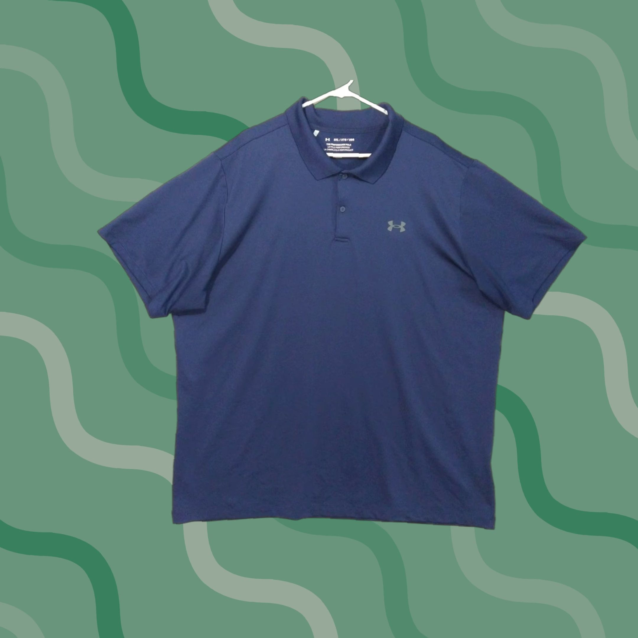 Under Armour Under Armour Shirt Mens 3XL Blue Performance Polo Short Sleeve Pullover Size US XXL / EU 58 / 5 - 1 Thumbnail