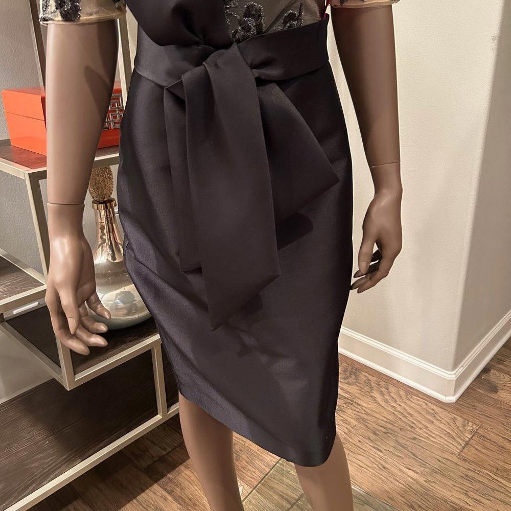 Designer Belle Badgley Mischka Black Tie Dress Size XS / US 0-2 / IT 36-38 - 4 Thumbnail