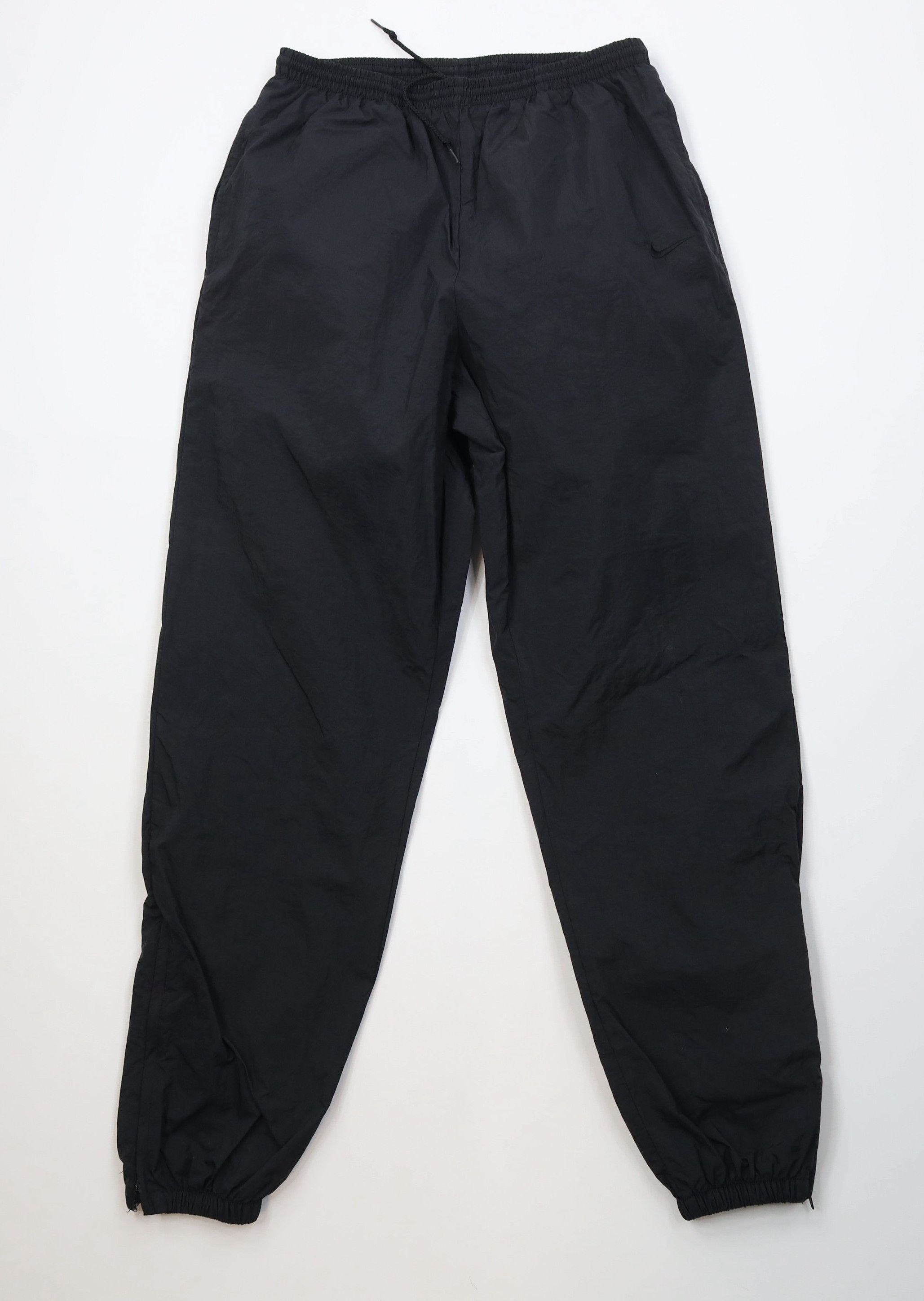 Nike Vintage 90s Nike Scott Mini Swoosh Lined Joggers Pants Black Size US 34 / EU 50 - 1 Thumbnail
