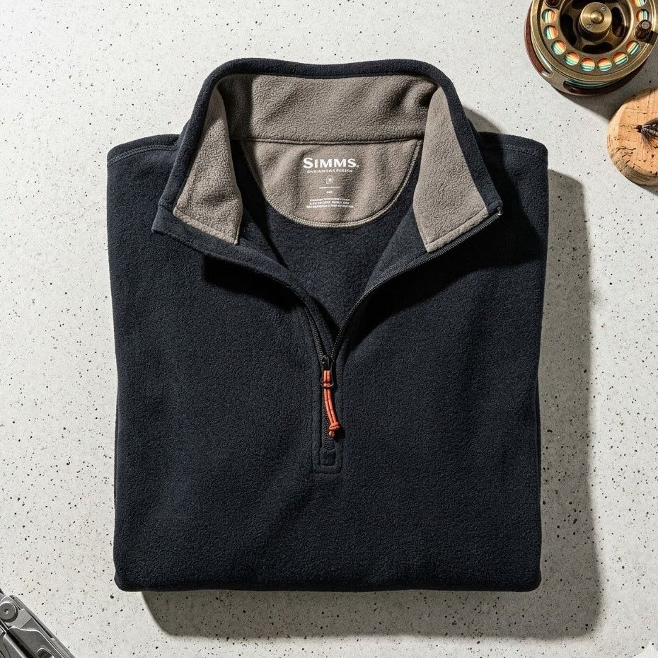 Simms SIMMS Fishing Products Men's Quarter-Zip Fleece Pullover Size US S / EU 44-46 / 1 - 1 Thumbnail