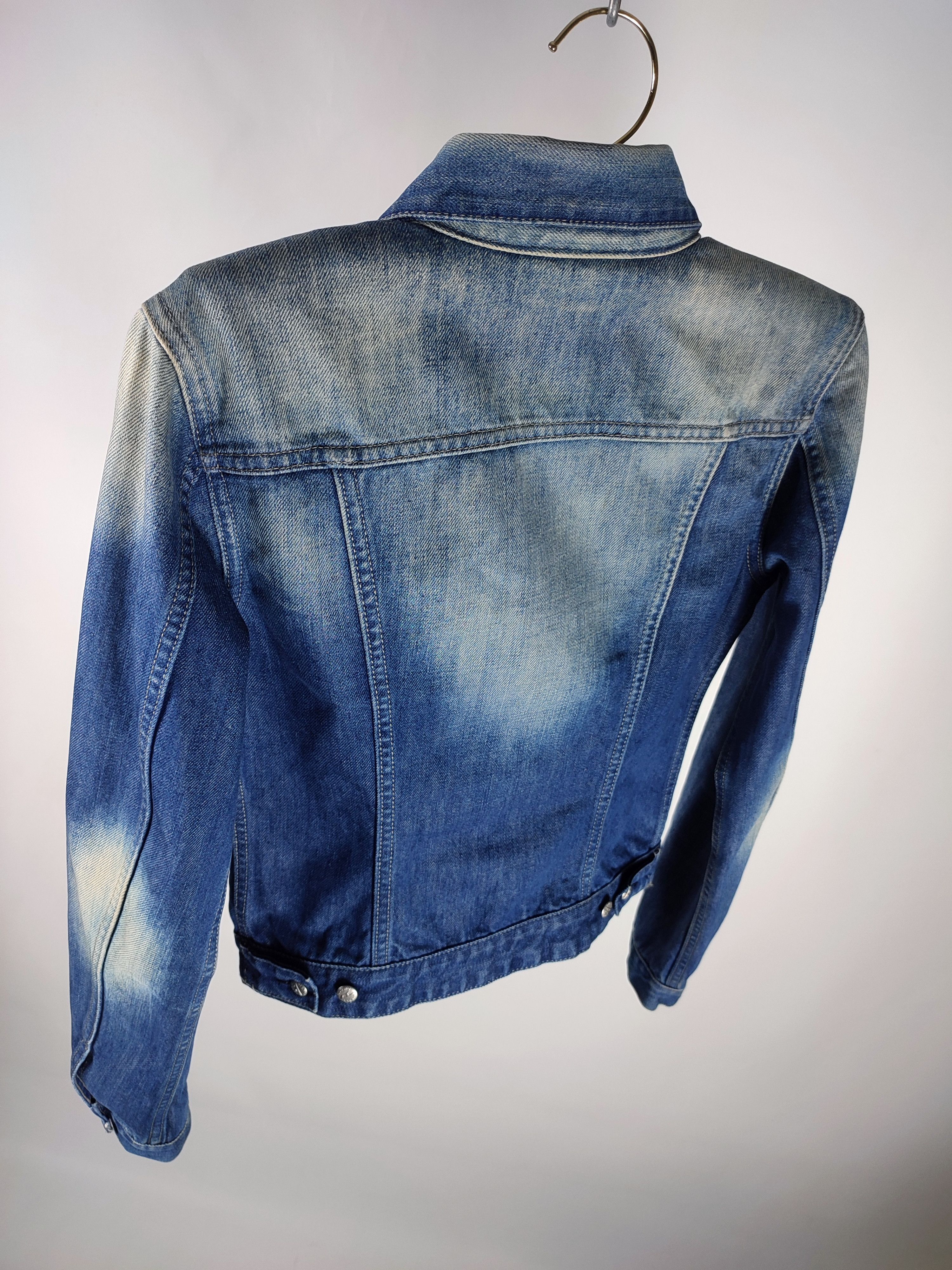 Diesel Diesel Kimti Long Y2K Washed Denim Jacket Size S / US 4 / IT 40 - 8 Thumbnail