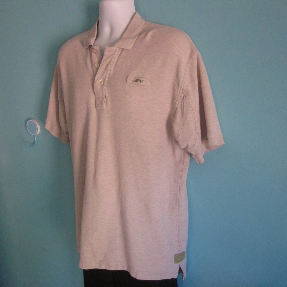 Orvis Orvis Signature Men’s Polo Shirt Size L in Neutral / Beige Size US L / EU 52-54 / 3 - 1 Thumbnail