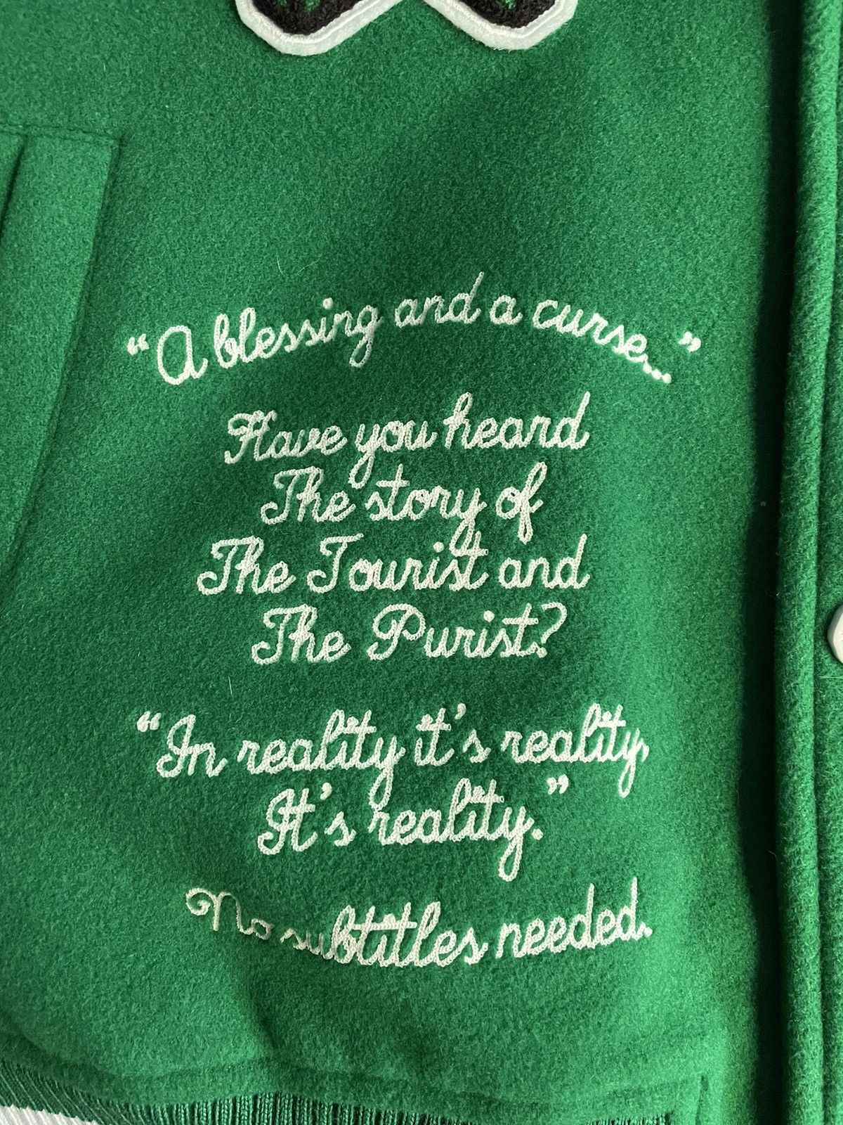 Louis Vuitton Louis Vuitton Green Patches Purist v. Tourist Varsity Jacket Size US S / EU 44-46 / 1 - 7 Thumbnail