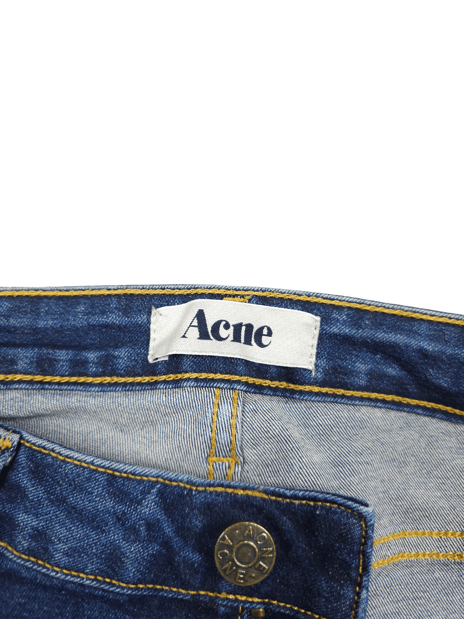 Acne Studios × Vintage 💎 Size 31/32 Flex Fresh Skinny Slim Blue Washed Denim Jeans Size 31" - 6 Thumbnail