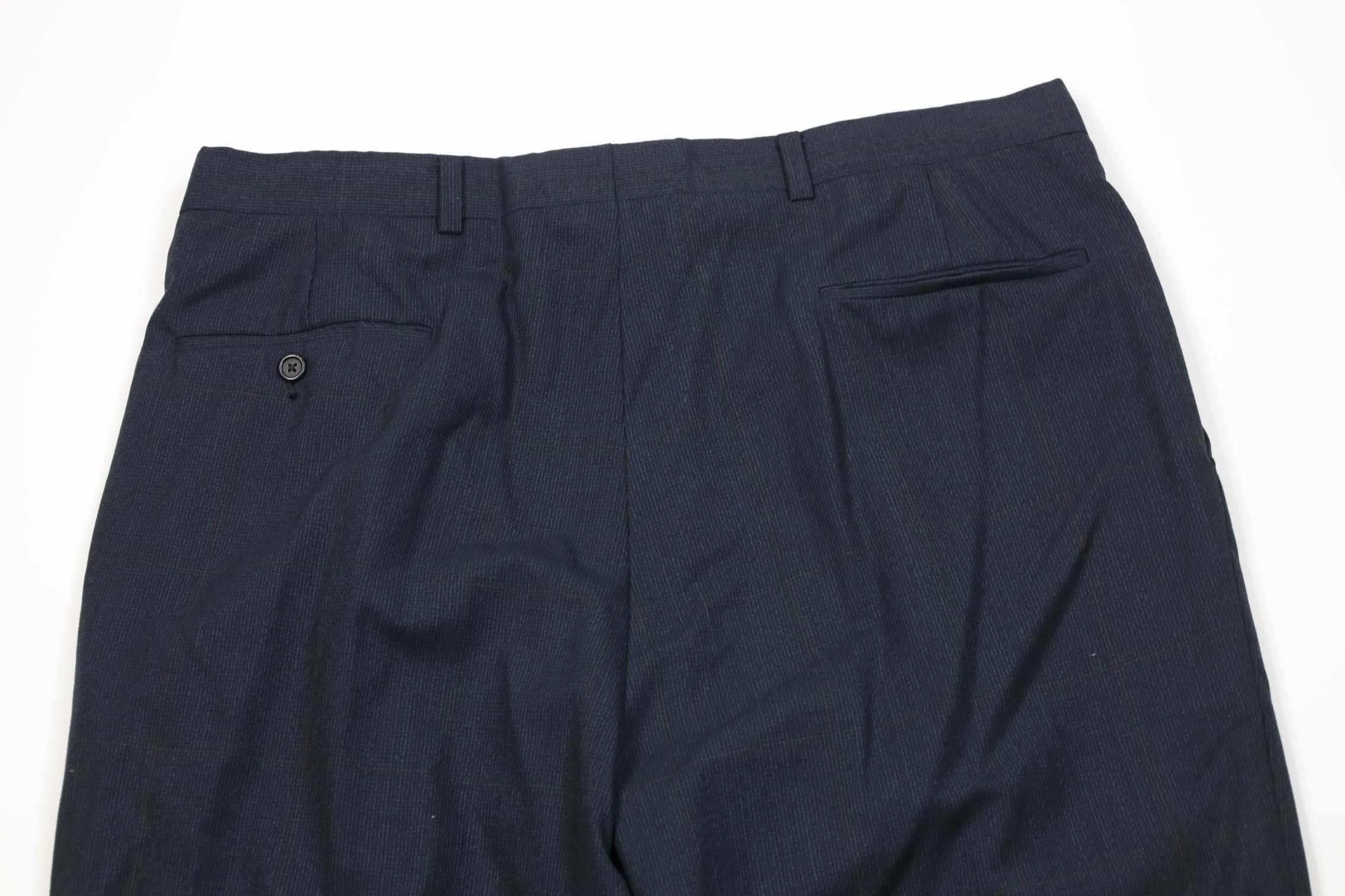 Vintage Vintage 70s Streetwear Knit Wide Leg Chino Pants Plaid USA Size US 38 / EU 54 - 10 Thumbnail
