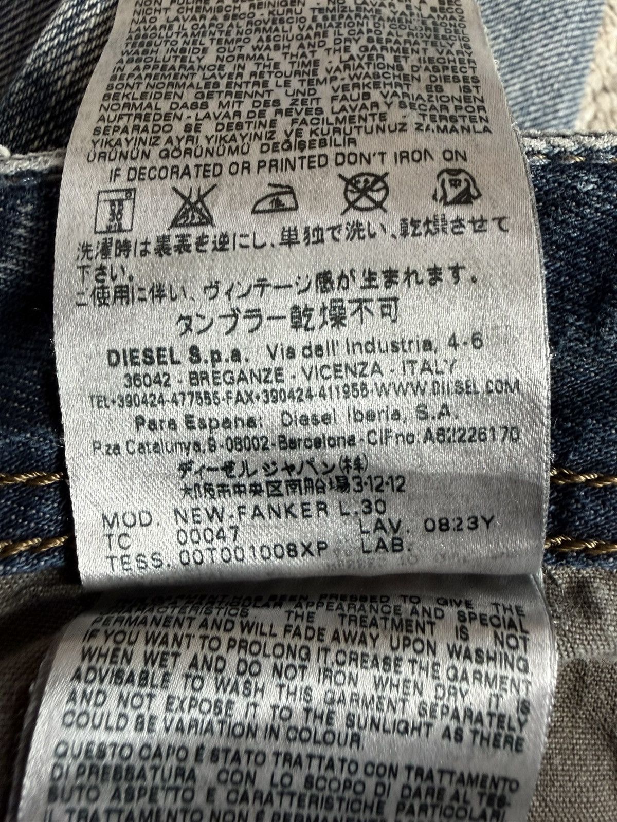 Diesel AW12 New Fanker Slim Bootcut Wash #0823Y Size US 32 / EU 48 - 9 Thumbnail