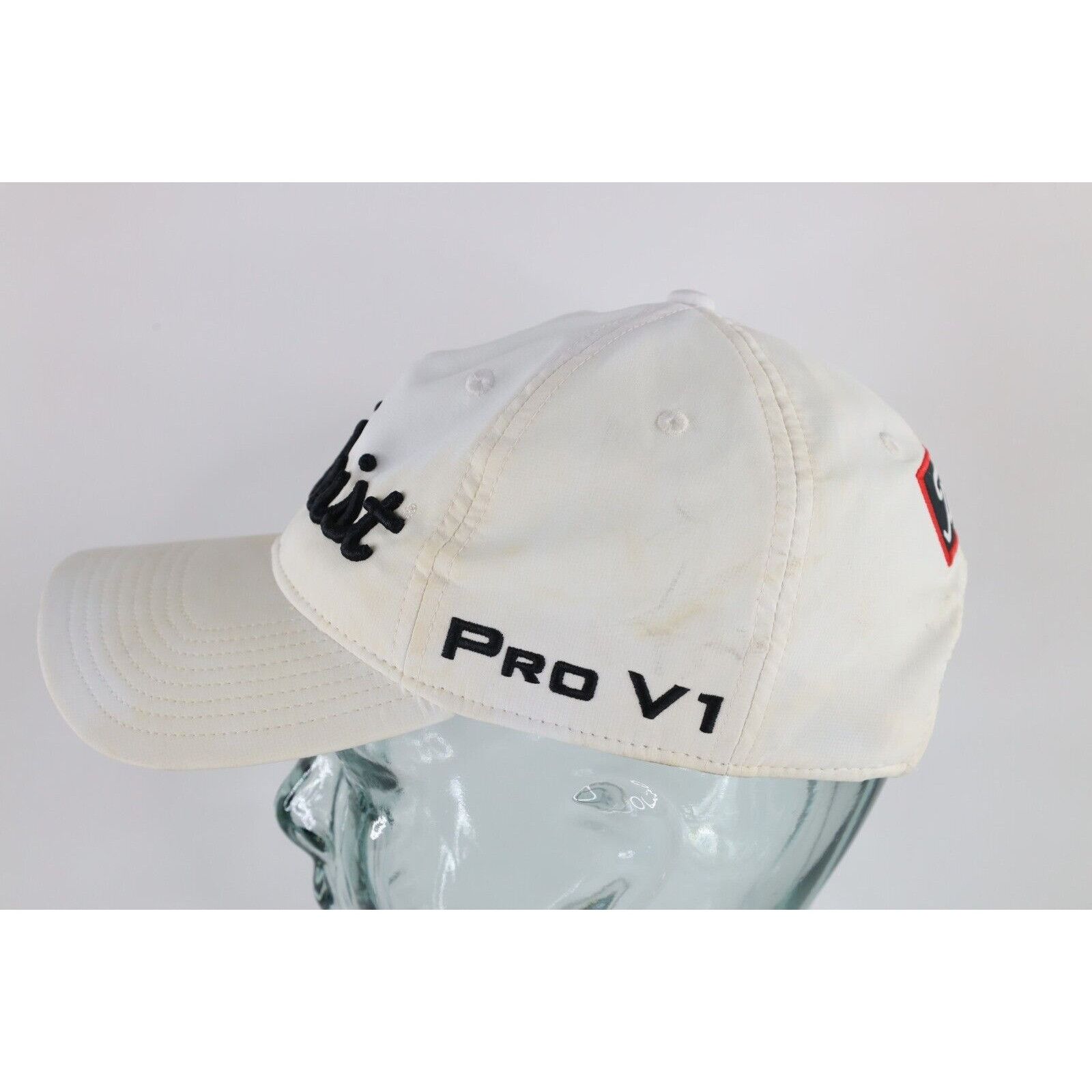Titleist Distressed Spell Out Titleist FootJoy Pro V1 Golf Hat Size ONE SIZE - 4 Thumbnail