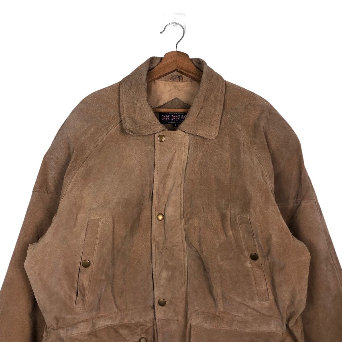 Japanese Brand 🔥Vintage Leather Jacket Biker Fiona Macphail Cargo Pockets Size US L / EU 52-54 / 3 - 3 Thumbnail