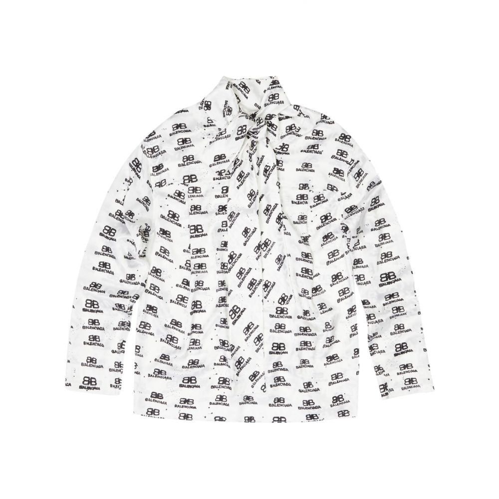 o1bcso1str0125 Swing Blouse in Black/White