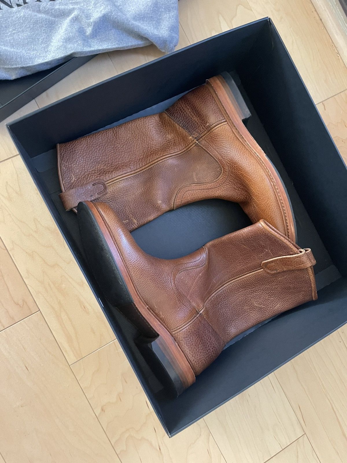 Allen Edmonds Dallas mens brown boots 9.5 new made in USA
