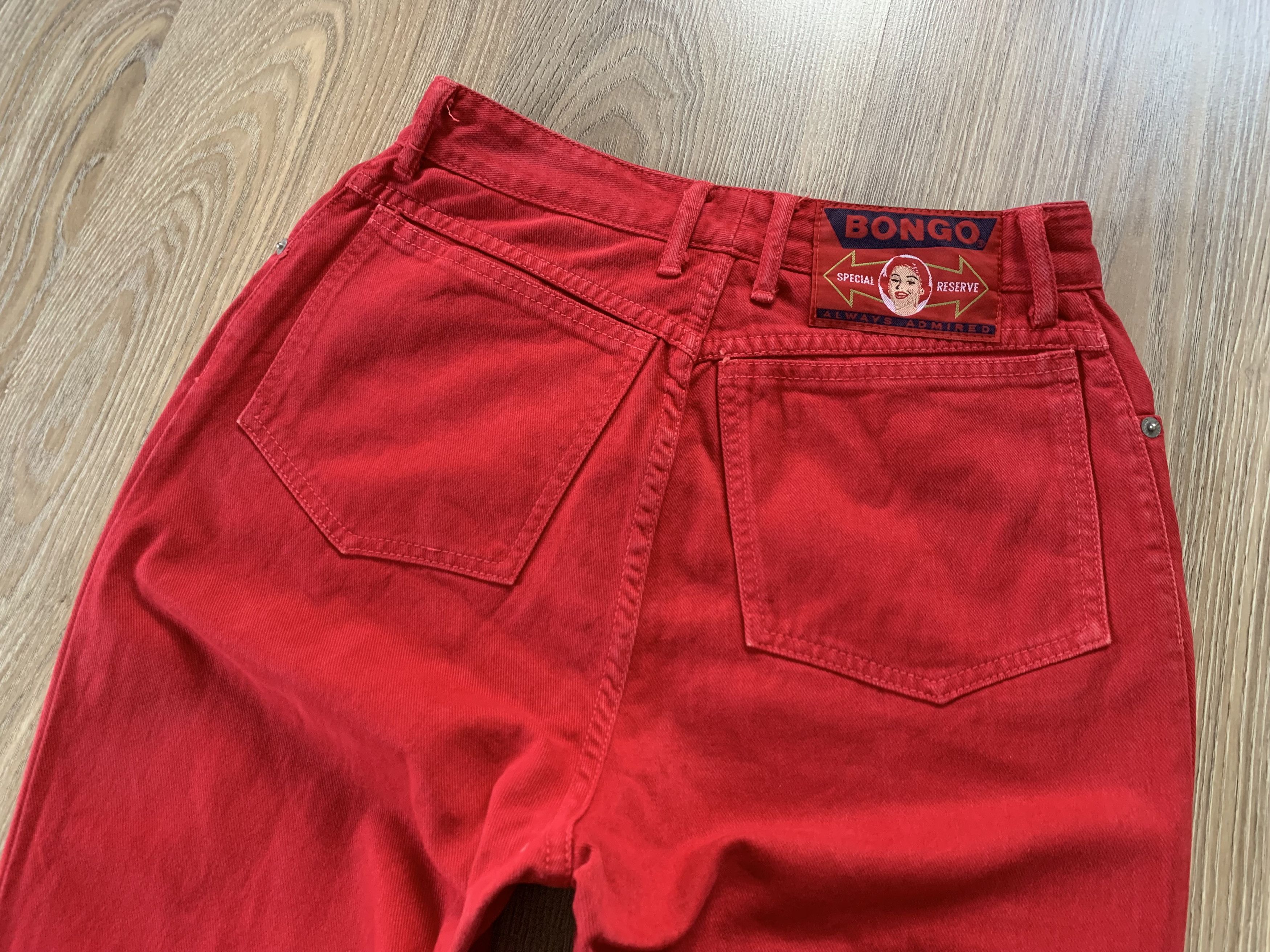 Other Vintage Bongo Jeans Special Reserve Red High Waist Size 28" / US 6 / IT 42 - 6 Thumbnail
