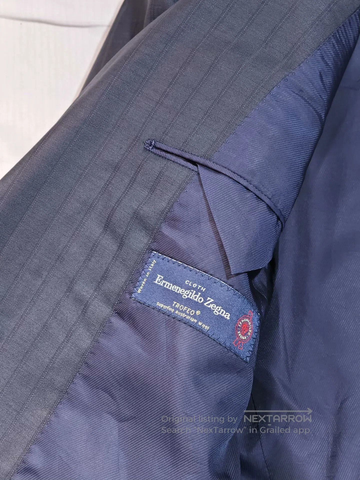 Ermenegildo Zegna Italian Zegna Wool-Linen Custom Suit. Size US S / EU 44-46 / 1 - 7 Thumbnail