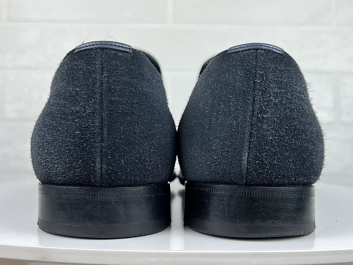 Prada PRADA MILANO Loafers Suede Leather Dress Shoes Blue Men's Size US 10.5 / EU 43-44 - 8 Thumbnail