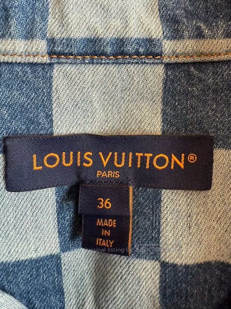 Louis Vuitton Louis Vuitton Checkerboard denim jacket Size XS / US 0-2 / IT 36-38 - 4 Thumbnail