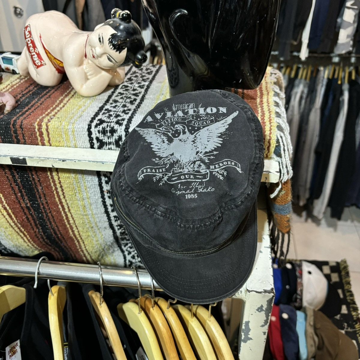 If Six Was Nine × Le Grande Bleu (L.G.B.) × Michel Klein Vintage hat michel klein punk seditionaries style Size ONE SIZE - 1 Thumbnail