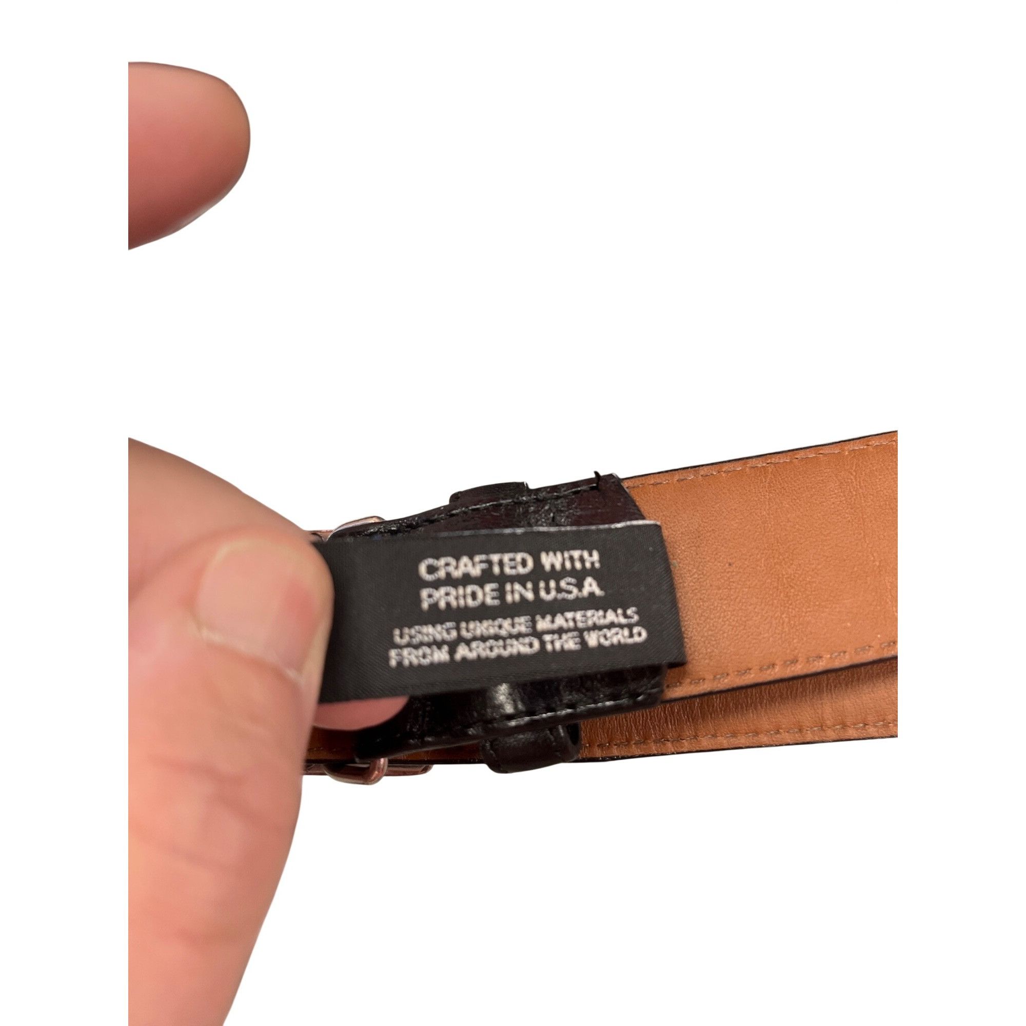 Brighton Brighton VTG mens black leather silver buckle belt sz 34, 41 Size 34 - 10 Thumbnail