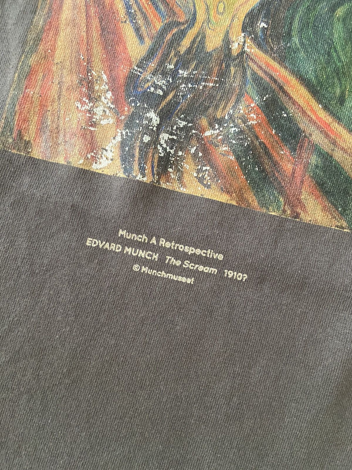 Vintage Y2K EDWARD MUNICH THE SCREAM TEE Size US M / EU 48-50 / 2 - 3 Thumbnail
