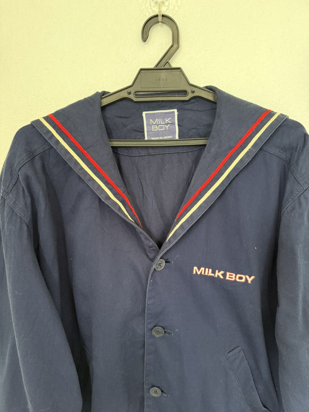 Japanese Brand × Vintage JAPAN BRAND MILK BOY BACK LACE UP SAILOR JACKET RARE Size US M / EU 48-50 / 2 - 4 Thumbnail
