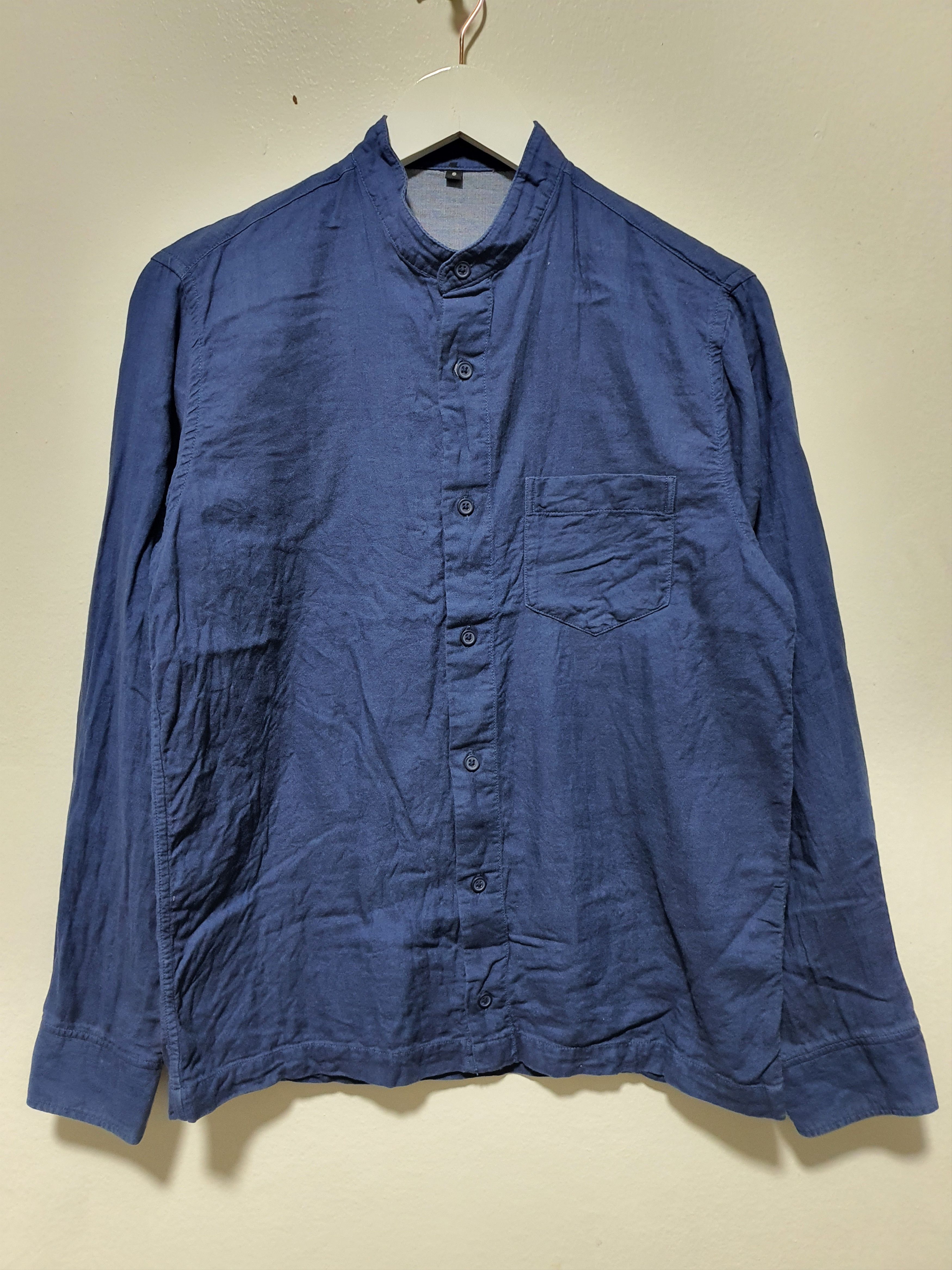 Designer × Japanese Brand × Muji MUJI 20/27 COMFORT MATERIAL BLUE SHIRT Size US S / EU 44-46 / 1 - 2 Thumbnail