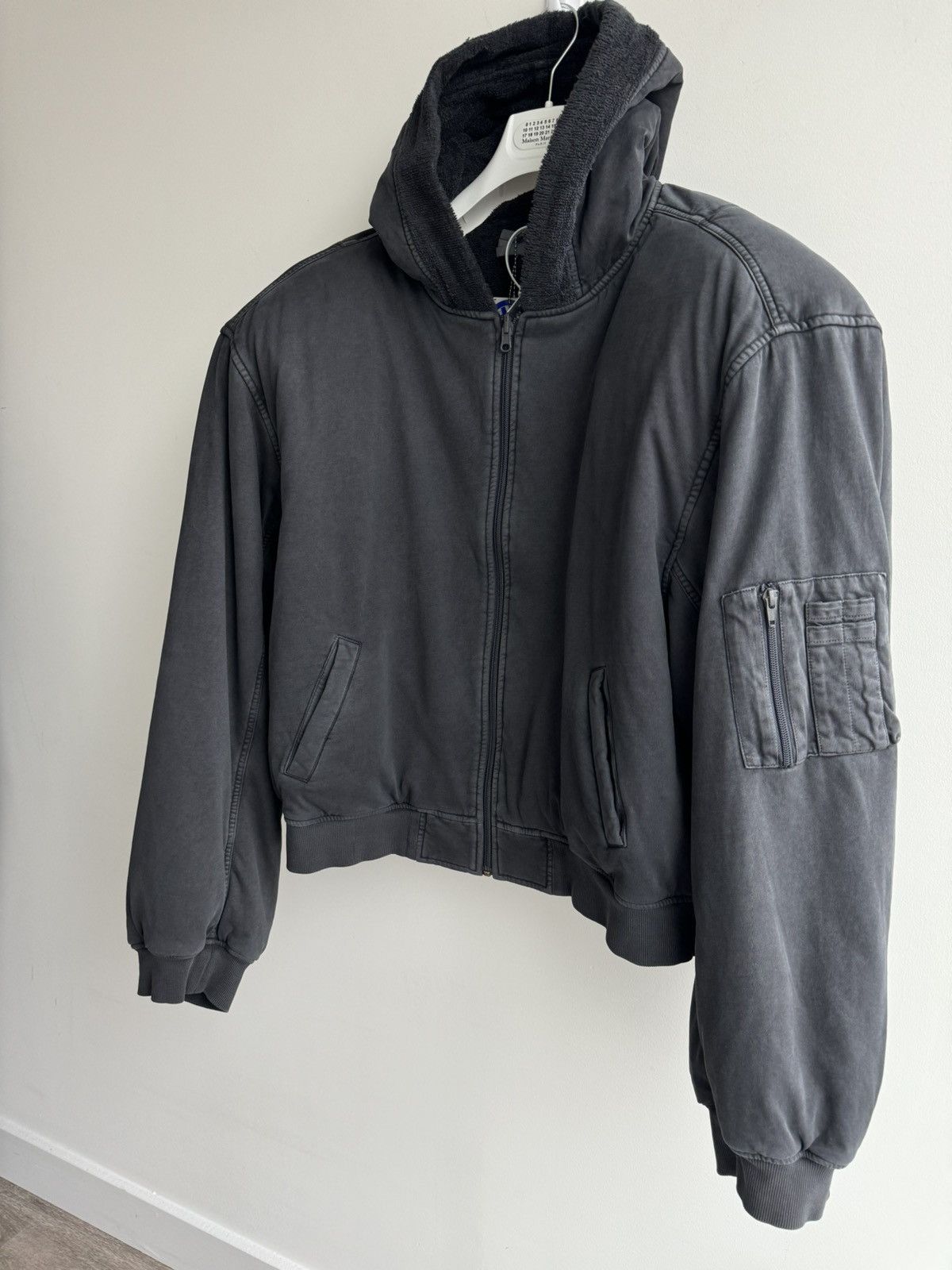 GREG ROSS – TOWEL BOMBER JACKET - BLACK
