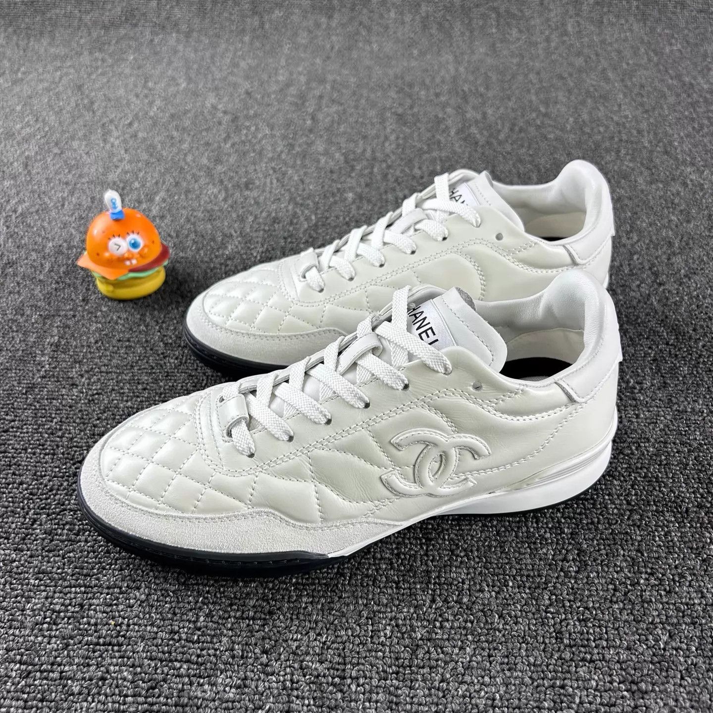 Chanel Chanel Deauville White Quilted Sneaker Women's 36 Size US 5.5 / IT 35.5 - 1 Thumbnail