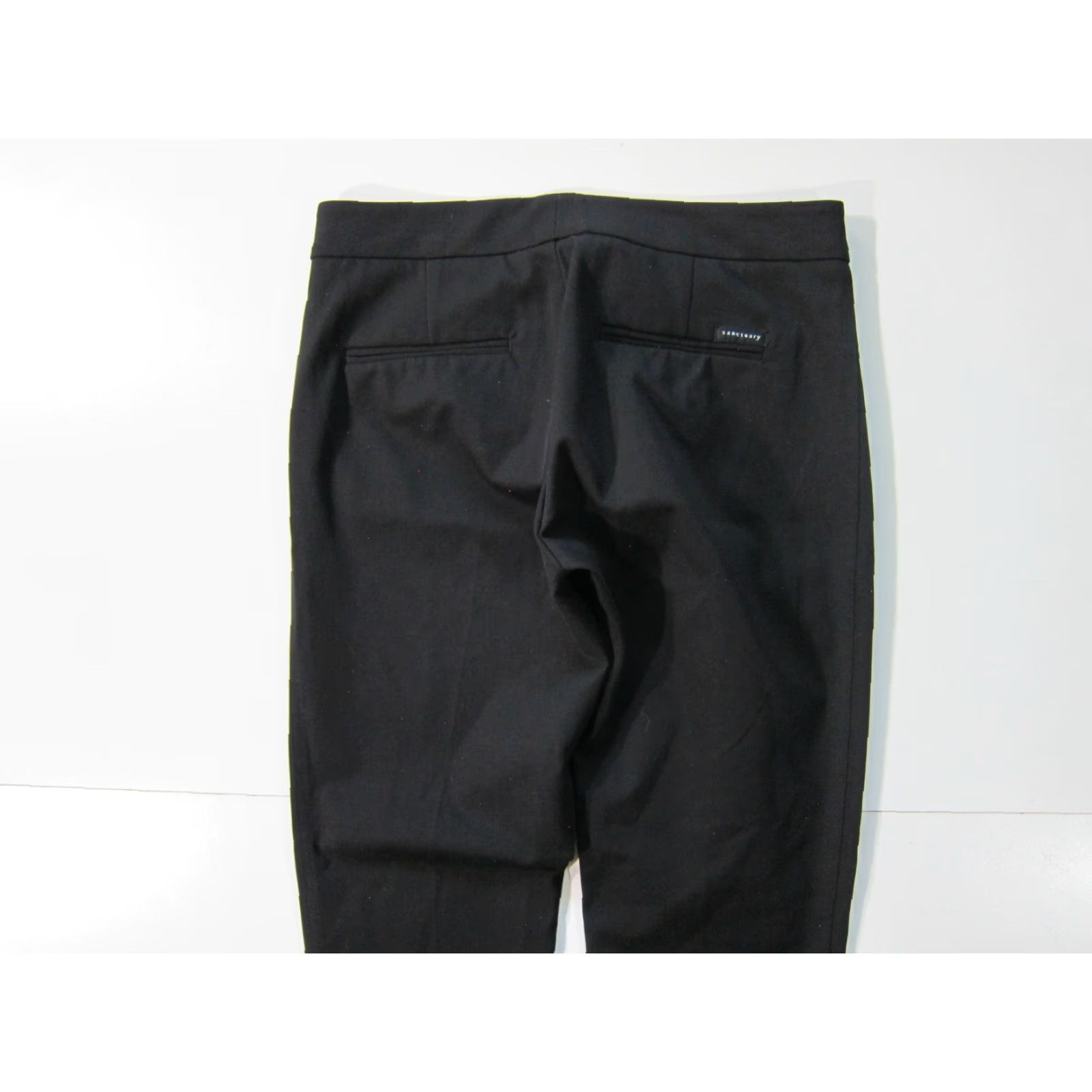 Sanctuary Sanctuary Black Stretch Slim Flat Front Office Dress Cocktail Work Pant Women 2 Size 26" / US 2 / IT 38 - 5 Thumbnail