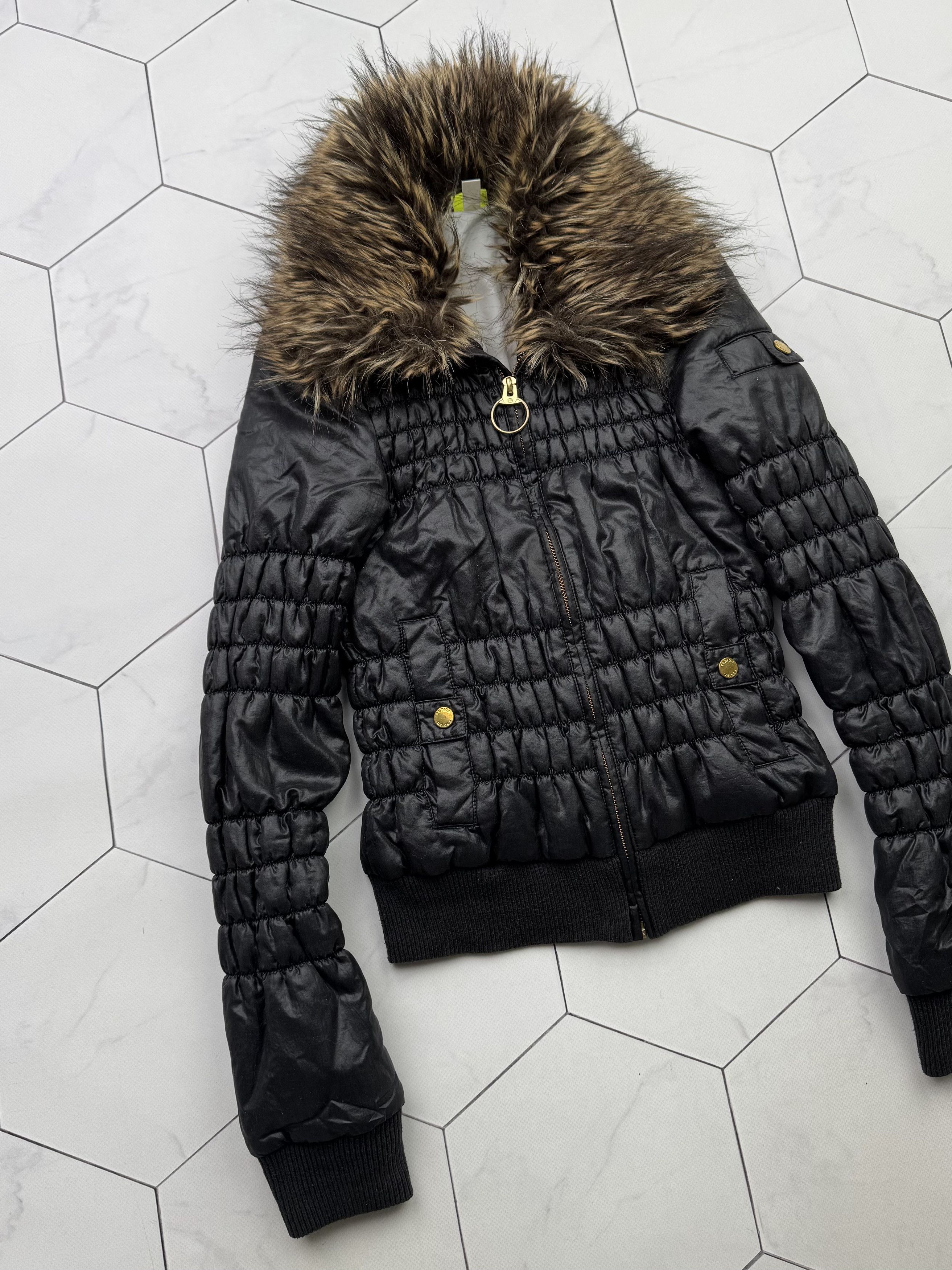 Adidas Adidas Neo Vintage Cropped Jacket With Faux Fur Neck (B203) Size XS / US 0-2 / IT 36-38 - 2 Thumbnail