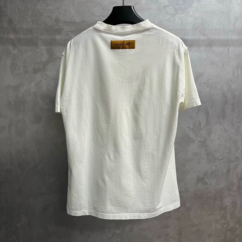 Louis Vuitton Louis Vuitton White Full Color Printed Crew Neck Short Sle Size US L / EU 52-54 / 3 - 5 Thumbnail