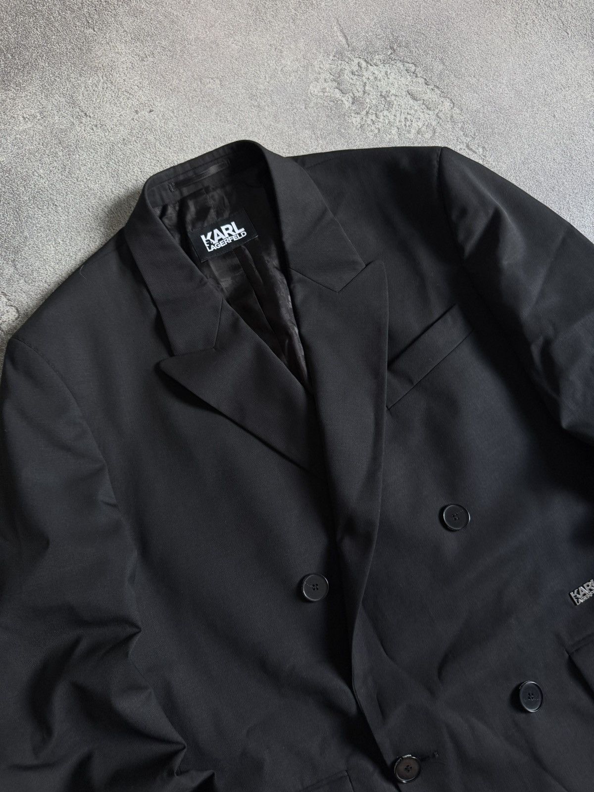 Karl Lagerfeld Karl Lagerfeld 54size double breasted button blazer jacket Size 54R - 4 Thumbnail