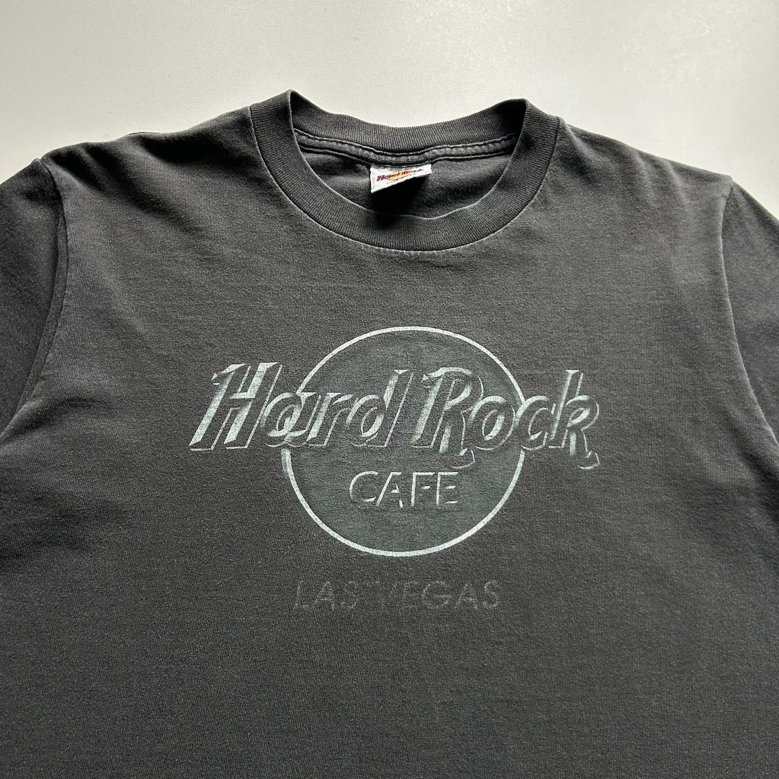 Hard Rock Cafe × Vintage Vintage Hard Rock Cafe Las Vegas Shirt Small 90s Faded Black Size US S / EU 44-46 / 1 - 2 Thumbnail