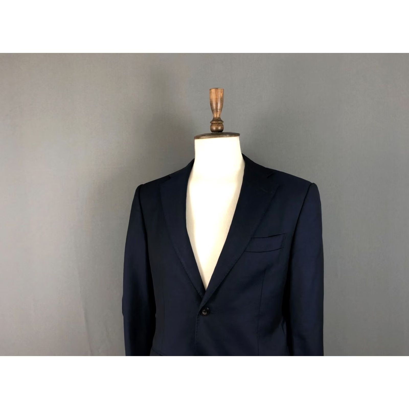 Suitsupply Suitsupply Blazer Wool Single-Breasted Dark Blue Men Size 44L - 4 Thumbnail