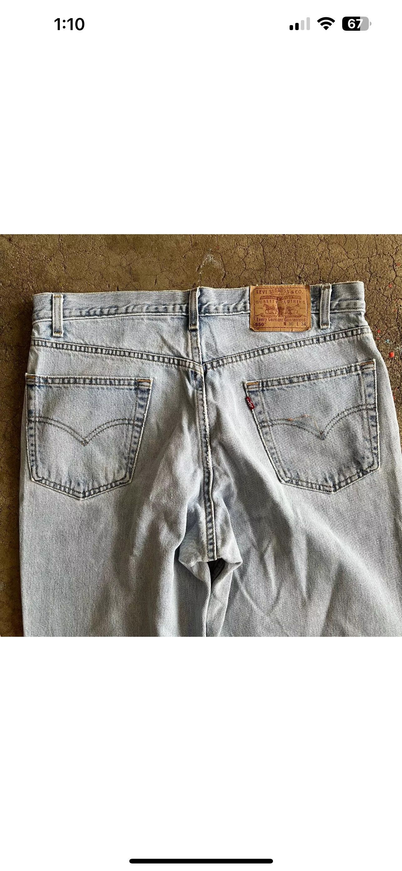 Levi's Vintage Levi's 550 Light Wash Size US 36 / EU 52 - 5 Thumbnail