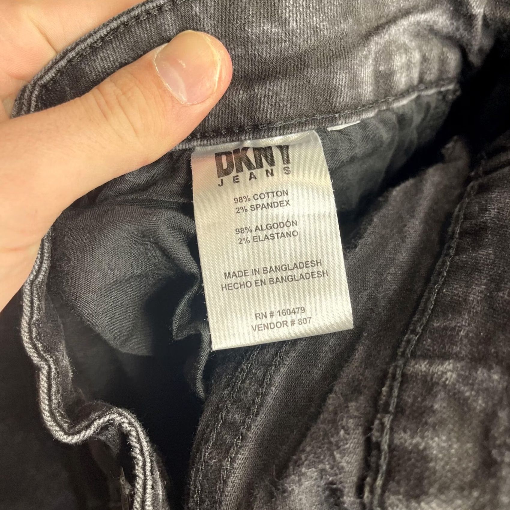 DKNY DKNY Jeans Duane Straight Fit Jeans 38x32 Gray Stretch Denim Pants Mens Regular 38 Waist 32 Inseam Cotton Blend Pockets Zip Fly Dasign DKNY Jeans Size US 38 / EU 54 - 3 Thumbnail