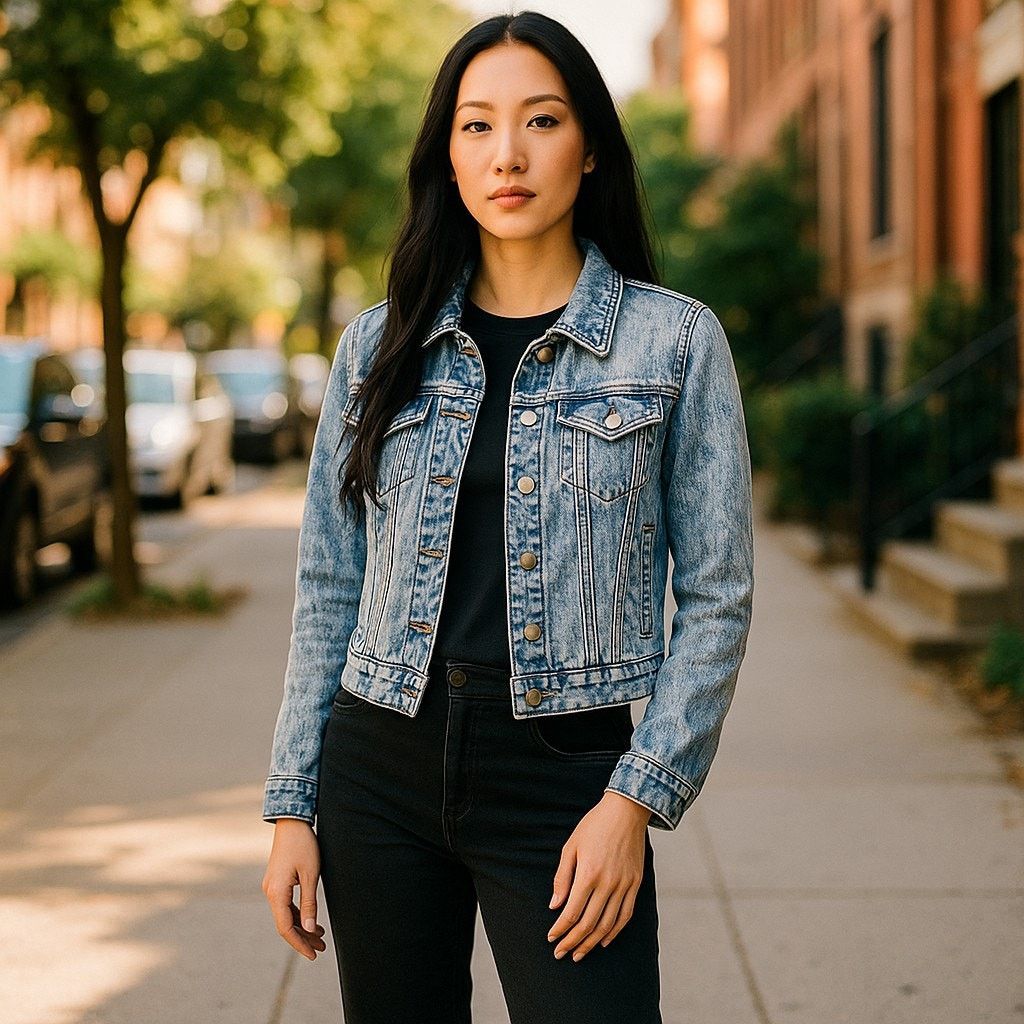 Mossimo Mossimo Women's Acid Washed Blue Denim Jacket Size XL Size XL / US 12-14 / IT 48-50 - 1 Thumbnail