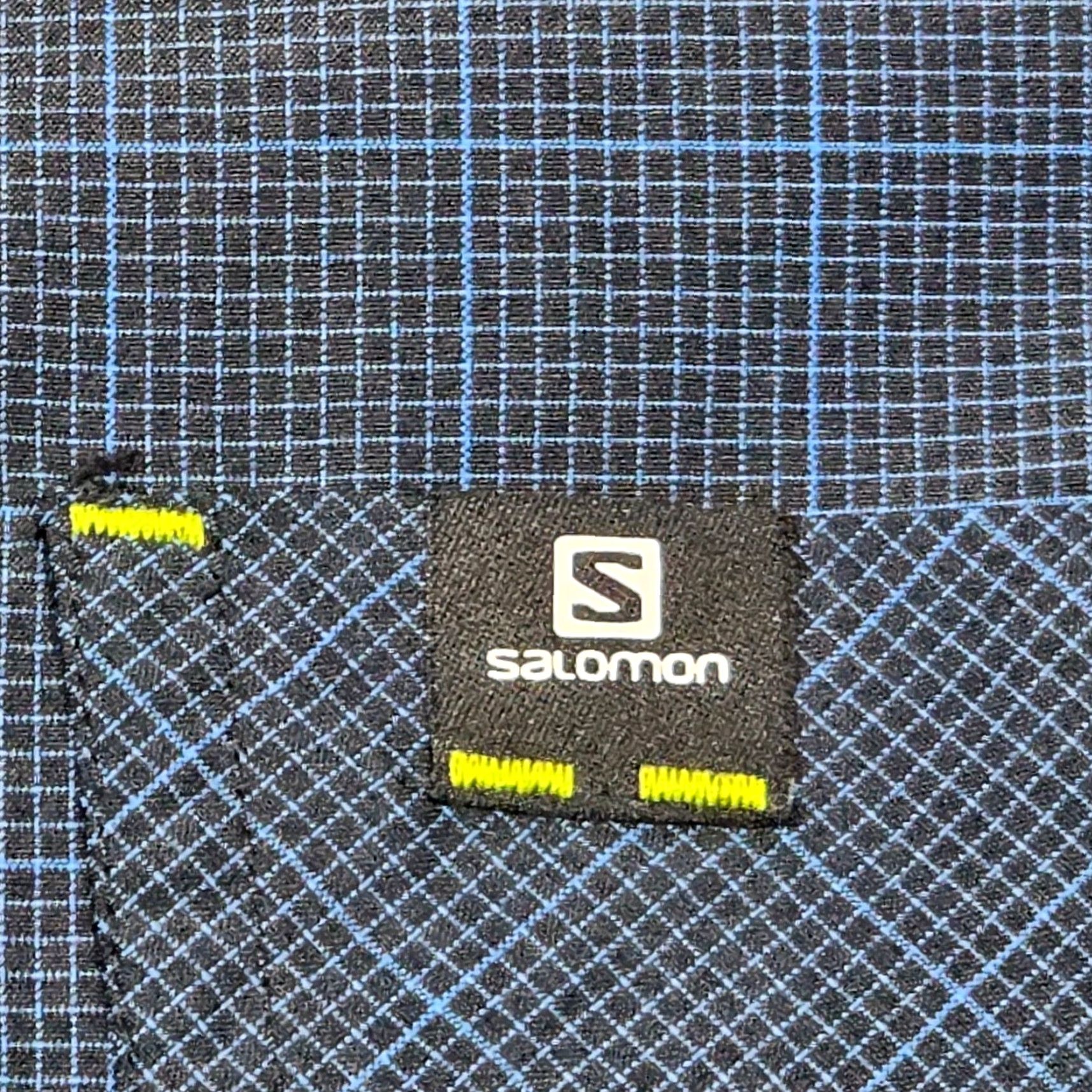 Salomon Salomon Shirt M Button-Up Long Sleeve Blue Check Outdoor Performance Shirt Size US M / EU 48-50 / 2 - 7 Thumbnail
