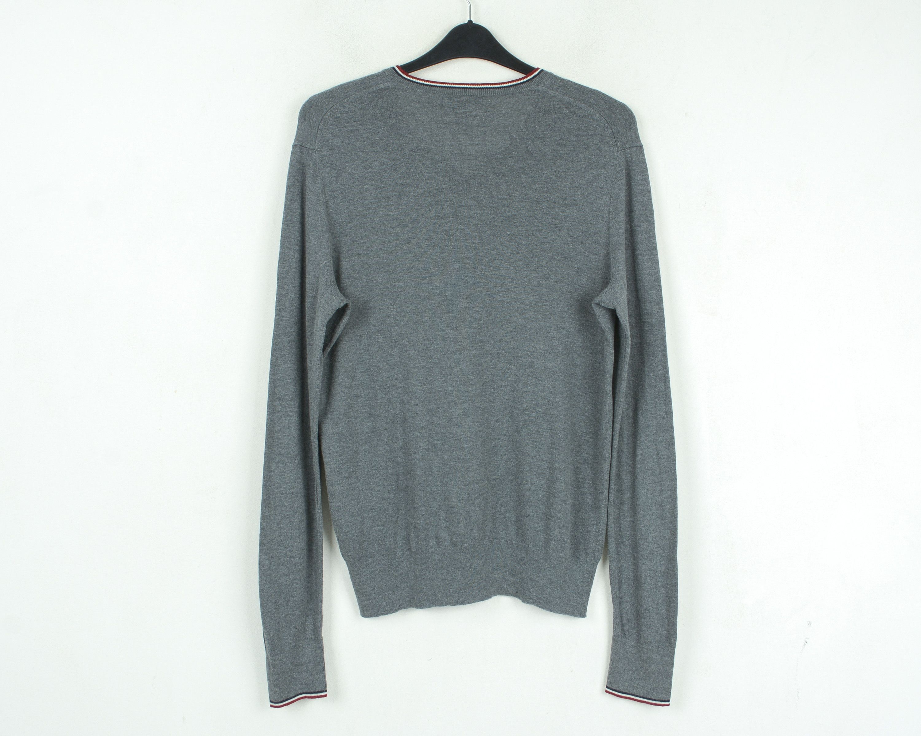 Banana Republic Slim Fit Knit M Sweater Grey Jumper Pullover Size US M / EU 48-50 / 2 - 3 Thumbnail