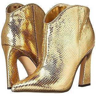 Marc Fisher Marc Fisher Women's Masina Gold High Heel Booties - Size 8.5 Size US 8.5 / IT 38.5 - 1 Thumbnail