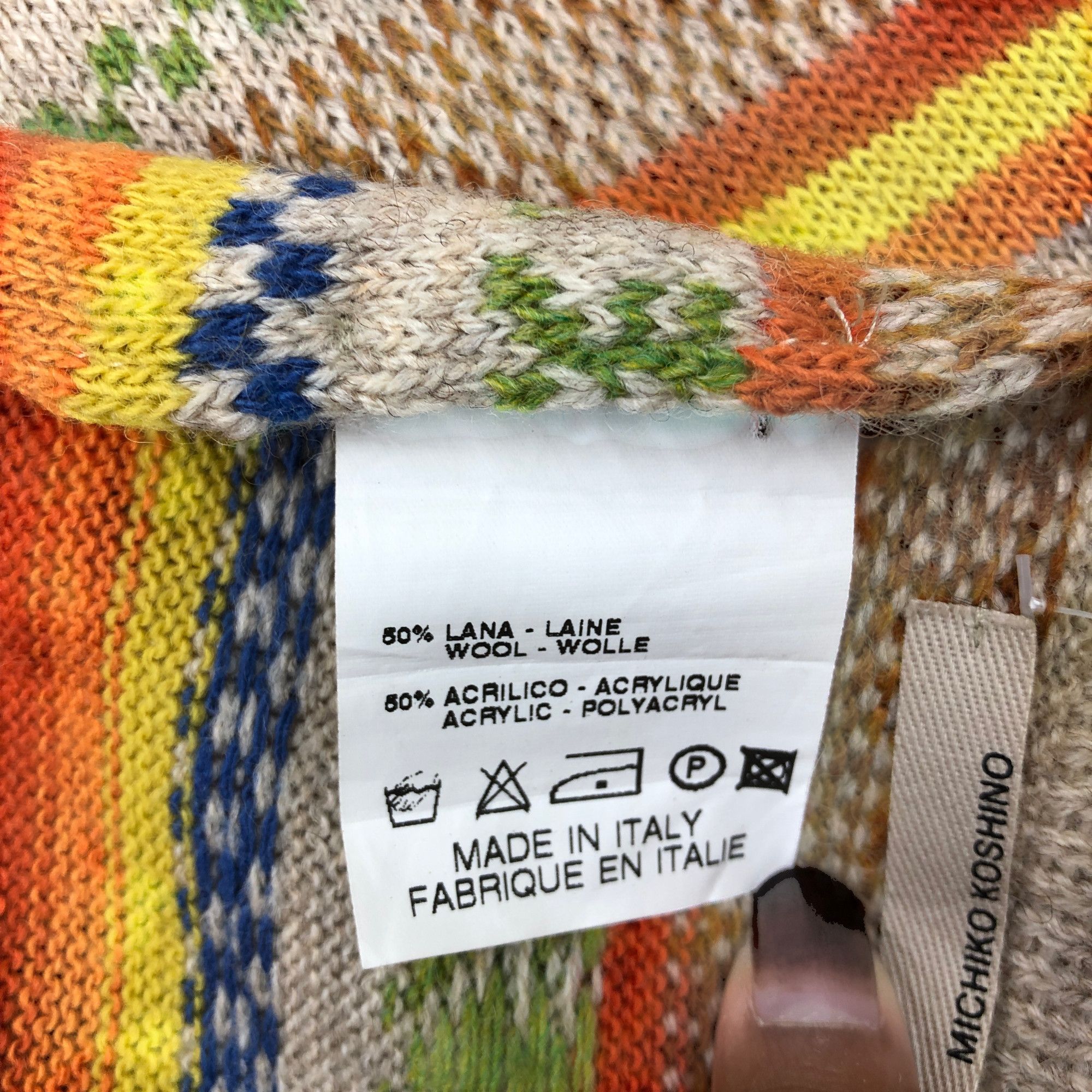 Michiko Koshino Vintage Michiko Koshino Scarf Muffler Wool Cashmere Scarves Size ONE SIZE - 5 Thumbnail