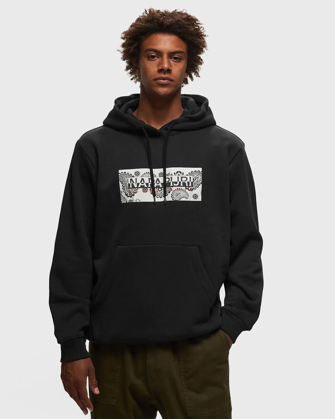Napapijri NAPAPIJRI "Andesite" Paisley Pack Hoodie Black Size US L / EU 52-54 / 3 - 5 Thumbnail