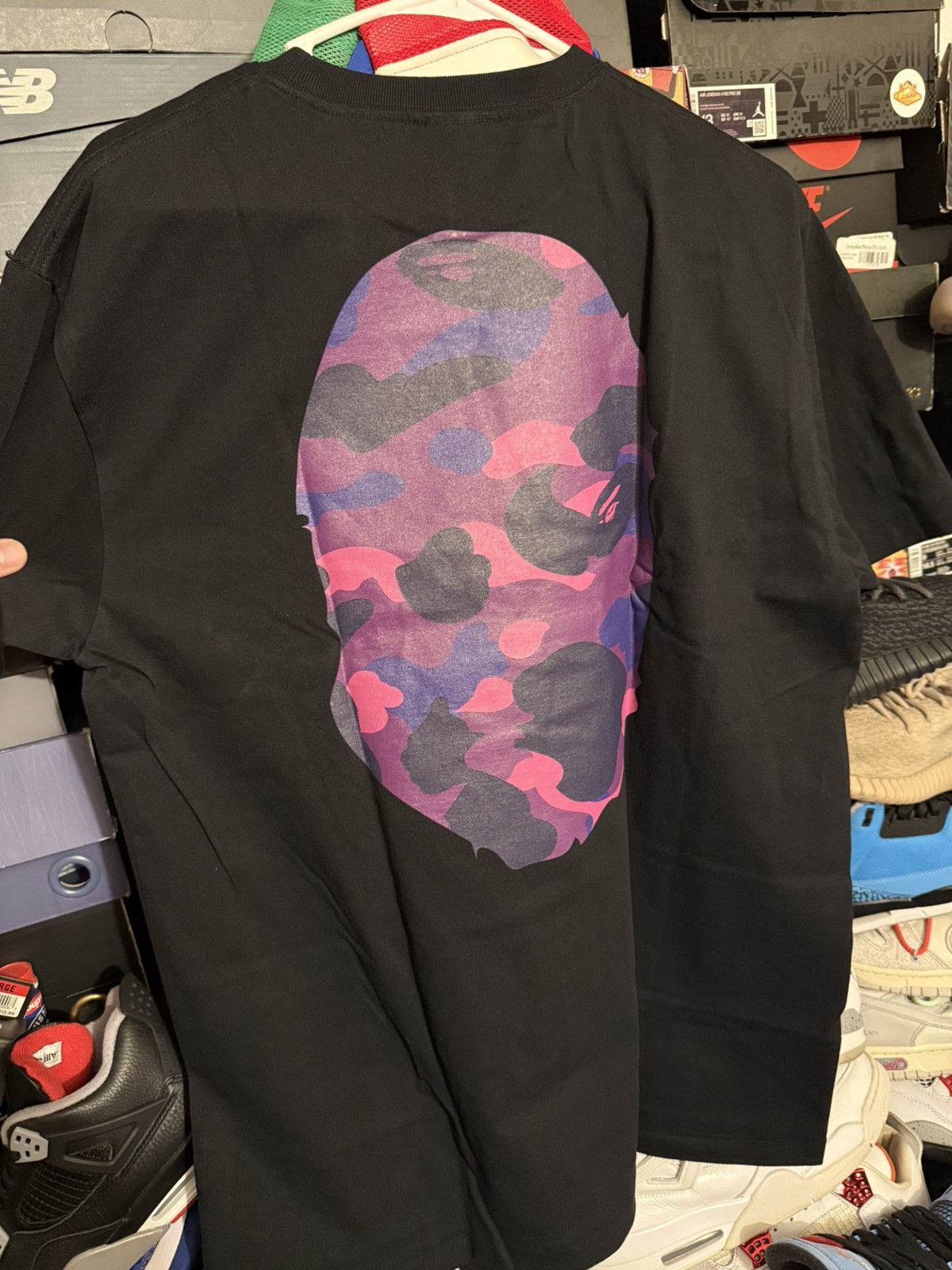 Bape Bape head tee purple camo size L Size US L / EU 52-54 / 3 - 2 Thumbnail