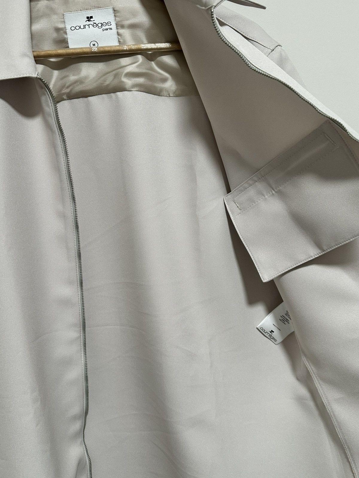 Courreges Courreges Zip Up Twill Shirt (M) Size US M / EU 48-50 / 2 - 3 Thumbnail