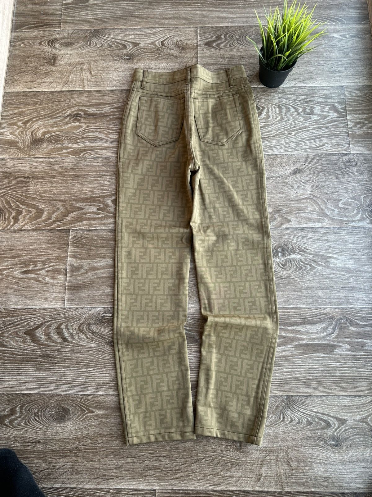 Fendi 🔥 Fendi Roma Zucca Denim Jeans Pants Monogram Trousers FF Size 28" / US 6 / IT 42 - 2 Thumbnail