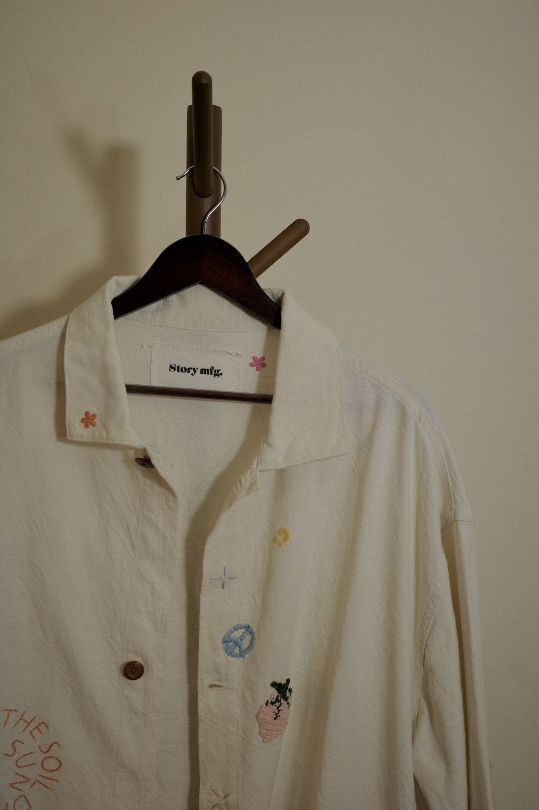 Story Mfg. Story mfg short on time off white patches jacket Size US XL / EU 56 / 4 - 1 Thumbnail